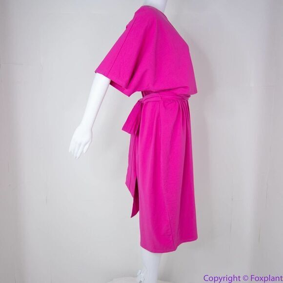 NEW Eloquii Pink Cross Front Flutter Sleeve Dress, size 26 - Picture 15 of 15